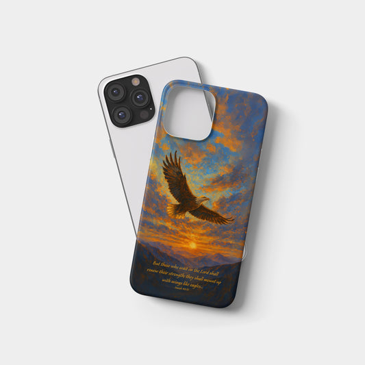 Eagle Wings Sunset Phone Case – Isaiah 40:31