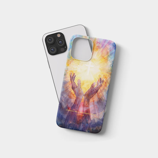 Create in Me Clean Heart Phone Case – Psalm 51:10