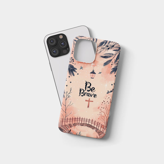 Be Brave Cross Garden Phone Case