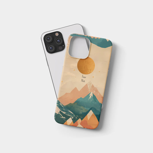 Fear Not Retro Mountain Phone Case – Isaiah 41:10