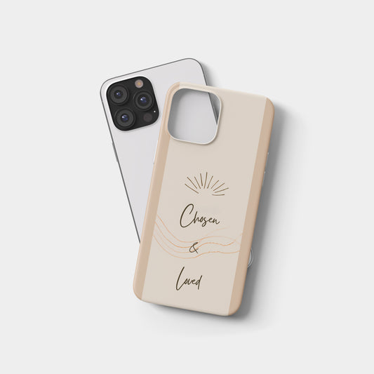 Chosen & Loved Minimal Sunbeam Phone Case – 1 Peter 2:9